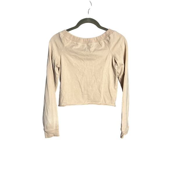 NEW Free People FP Movement Hot Shot Easy Set Medium Tan Long Sleeve Shorts - Picture 4 of 9